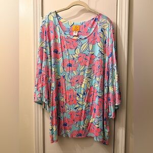 Ruby Rd. Floral multicolor 2X Top in GUC